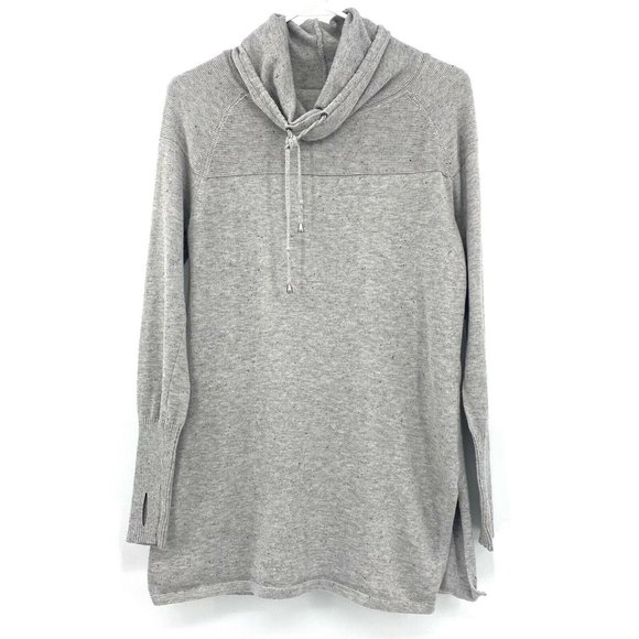 Akini Sweaters - Akini Gray Cowl Neck Pullover Tunic Sweater Womens Sz Medium